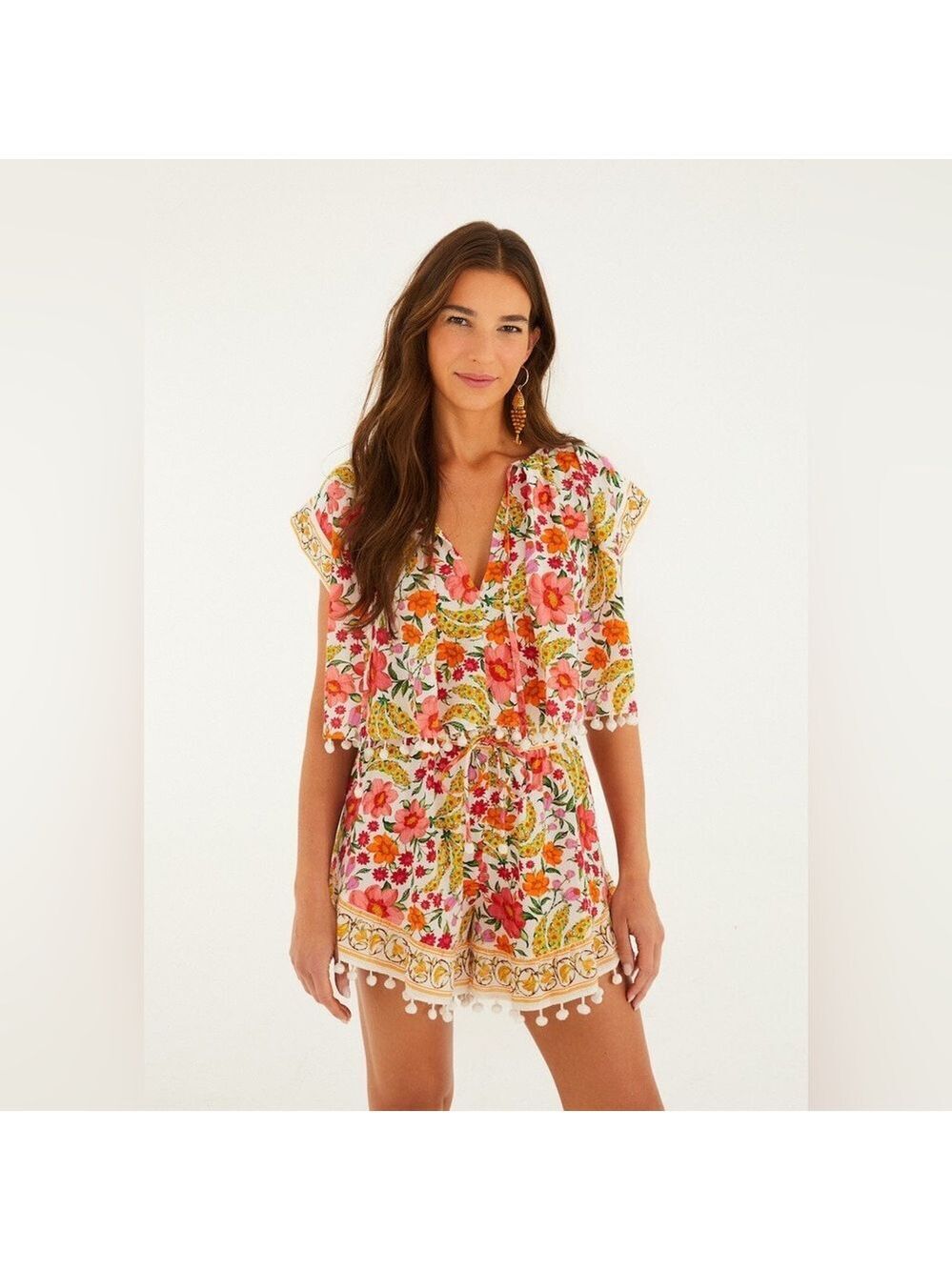 Farm Rio Banana Flowers Shorts